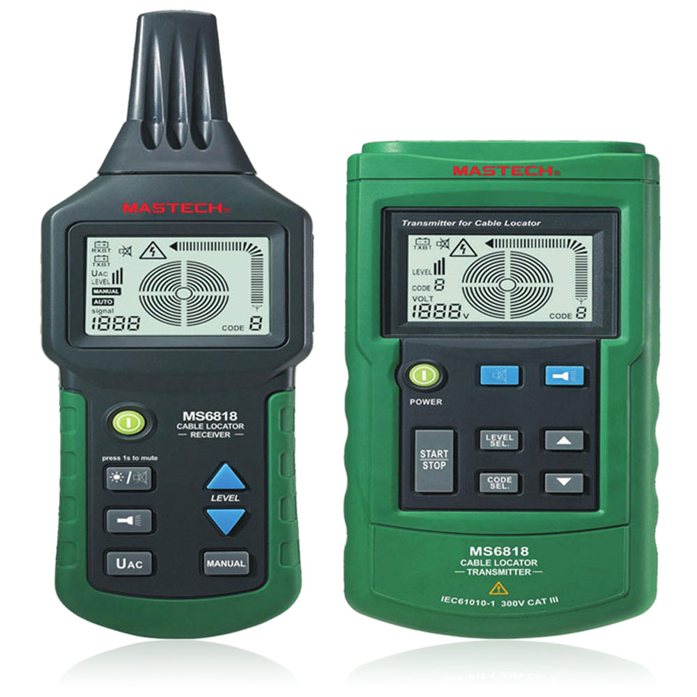 MASTECH MS6818 Underground Cable Line Metal Pipe Locator Detector