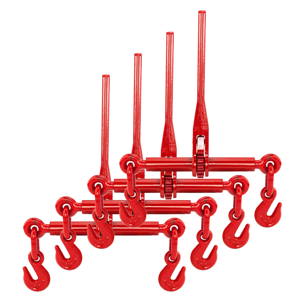 Practical 4 Piece Ratchet Load Binder 5/16" 3/8" Chain Binders Tie