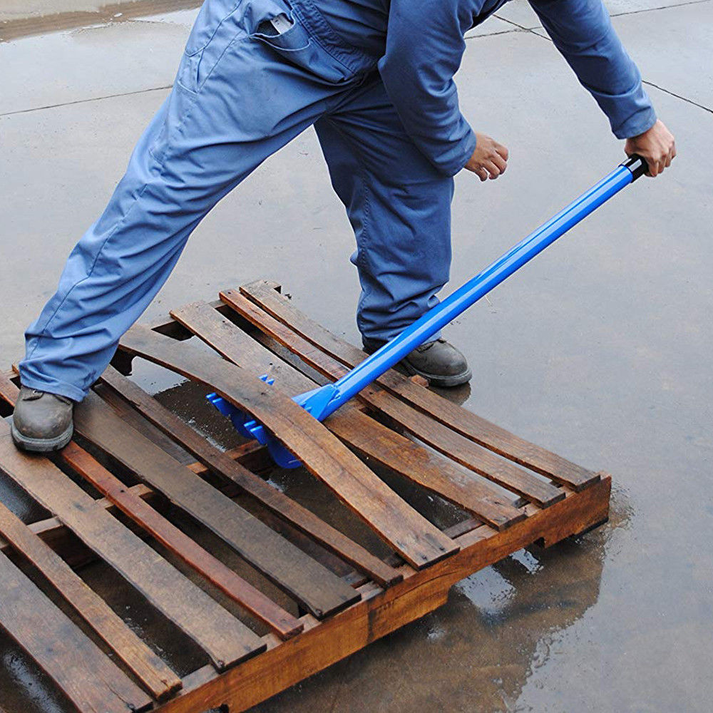 44" Pallet Buster Pallet Pry Bar Fork Deck Wrecker Board Crowbar Tool